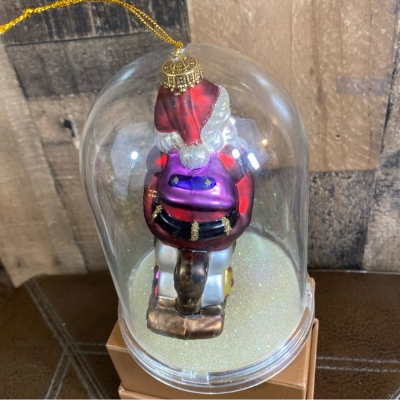 Designers Studio Hand Crafted Glass Santa on a Rocking Horse Christmas Ornament - Picture 7 of 10